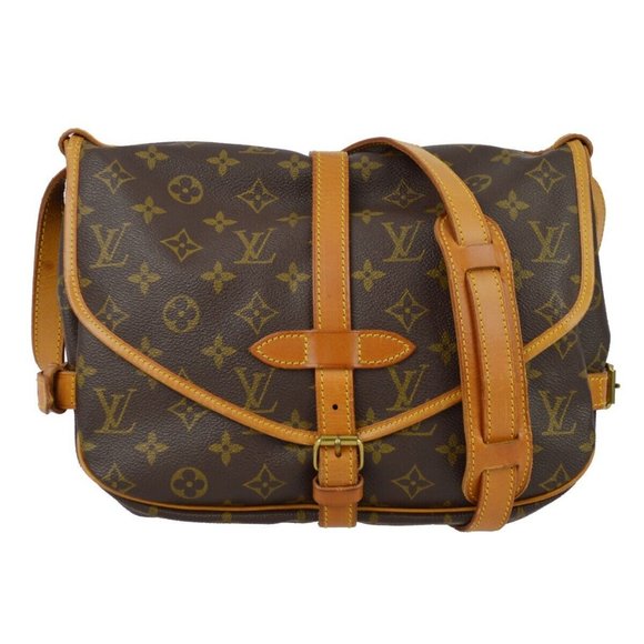 Auth Louis Vuitton Saumur 30 Messenger Shoulder Bag Monogram